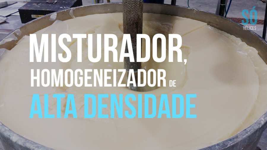 Misturador, homogeneizador para tintas de alta densidade