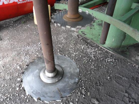 Disco dispersor para tintas mal fabricados