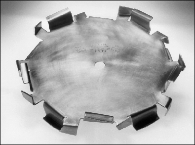 Disco dispersor para tintas mal fabricados