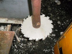 Disco dispersor para tintas mal fabricados