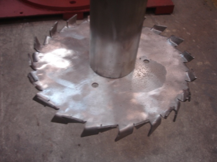 Disco dispersor tipo cowles para tintas mal fabricados