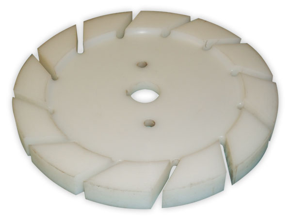 Disco dispersor para tintas mal fabricados em plastico