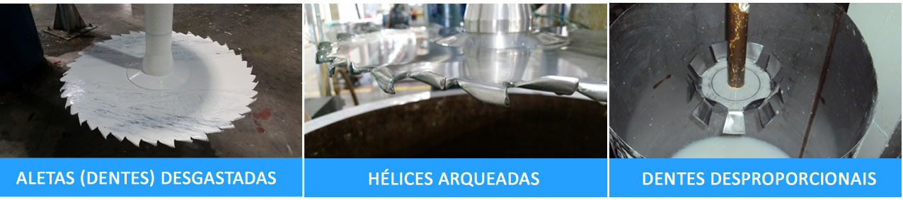 O cenário das hélices desgastadas e desproporcionais