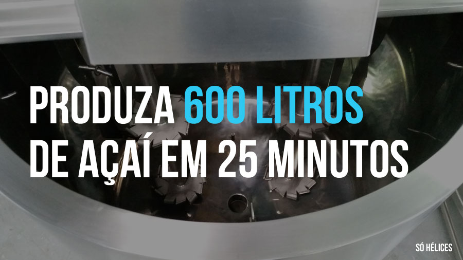 Produza 600 litros de açaí ou cupuaçu em 25 litros