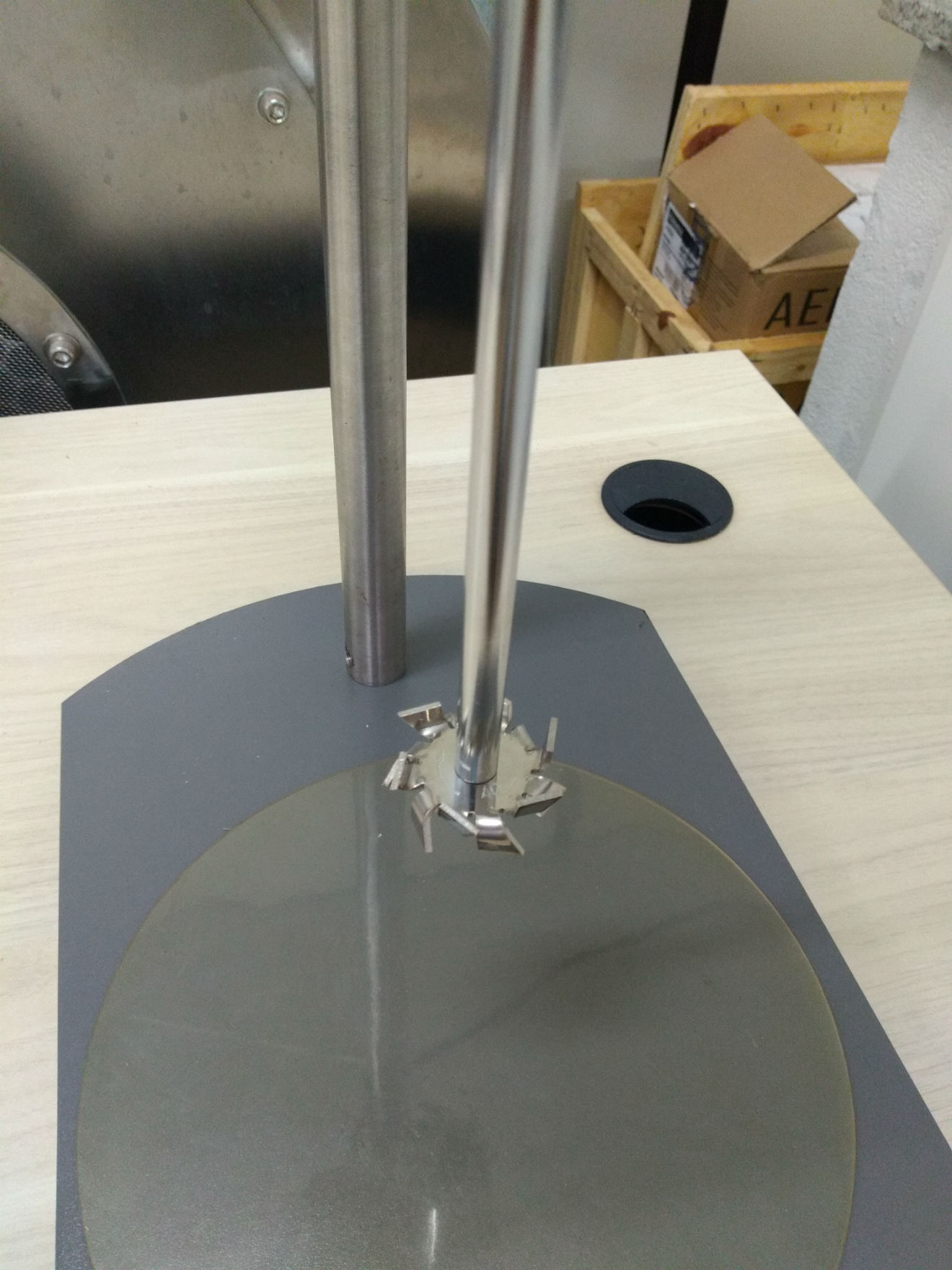 Misturador de labortatório em aço inox para a UFTM UFTM - Misturadores de Laboratorio
