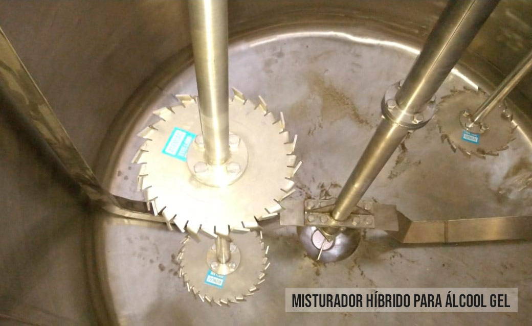 Adaptar o misturador para álcool gel 