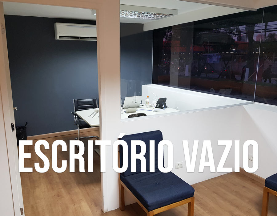 Colocando todos os profissionais do escritório para trabalhar em casa e restringir o contágio ao Coronavírus Escritório da Só Hélices vazio em tempos de Coronavírus