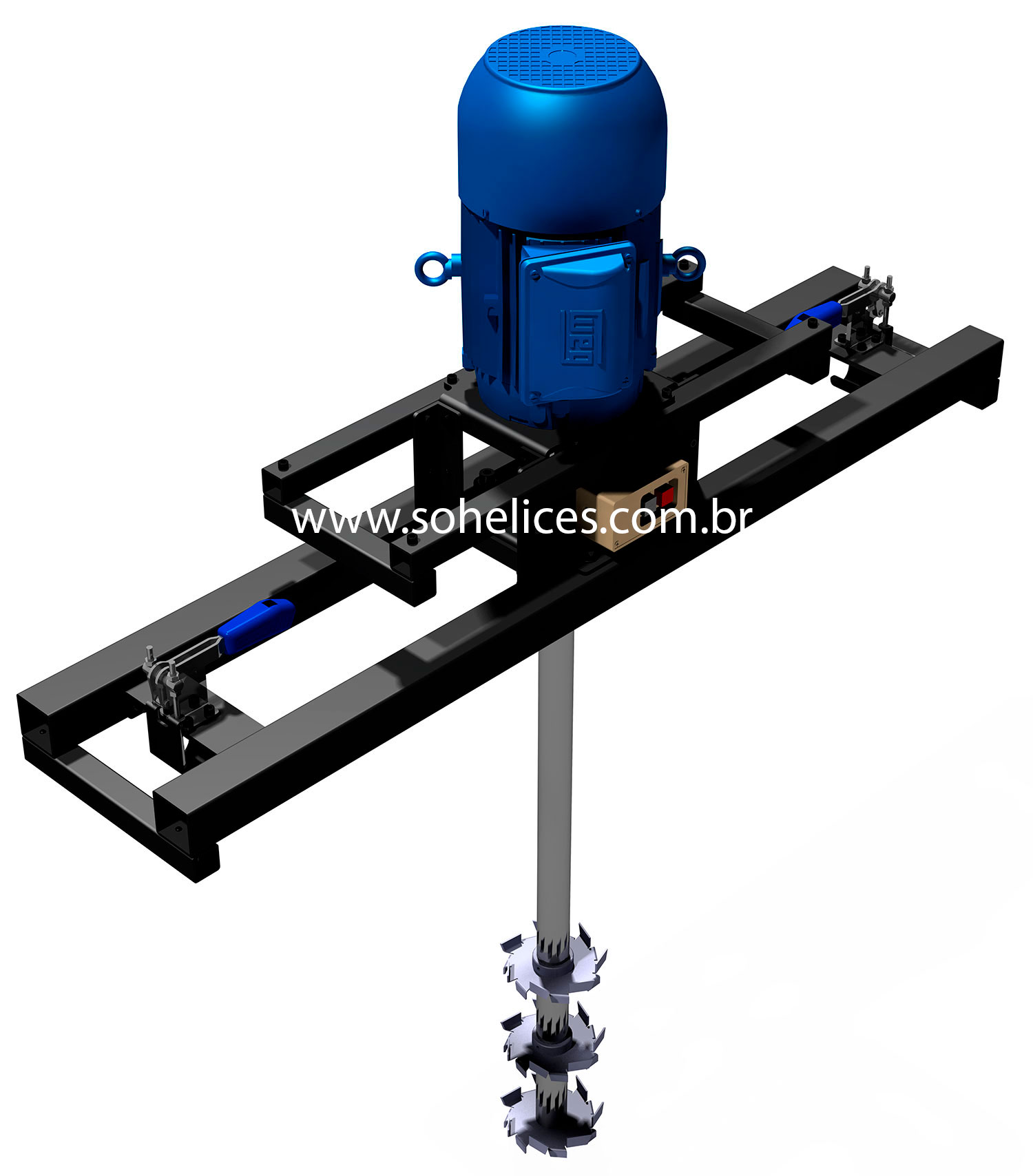 Misturador para fixar no IBC Container de 1.000 litros Container IBC 1000 Litros